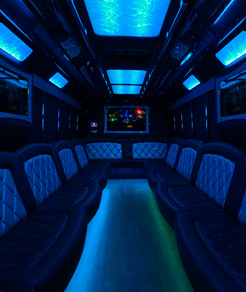 modern party bus interiors